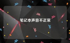 笔记本声音不正常