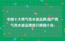 中国十大燃气热水器品牌(国产燃气热水器品牌排行榜前十名)