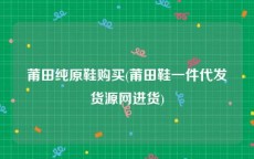 莆田纯原鞋购买(莆田鞋一件代发货源网进货)