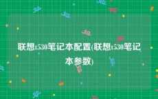 联想t530笔记本配置(联想t530笔记本参数)