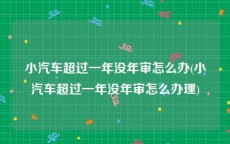 小汽车超过一年没年审怎么办(小汽车超过一年没年审怎么办理)