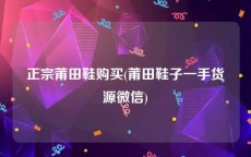 正宗莆田鞋购买(莆田鞋子一手货源微信)