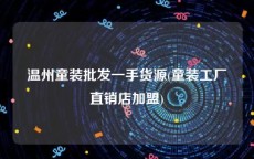 温州童装批发一手货源(童装工厂直销店加盟)