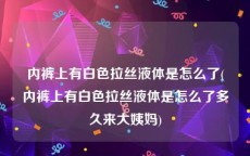 内裤上有白色拉丝液体是怎么了(内裤上有白色拉丝液体是怎么了多久来大姨妈)