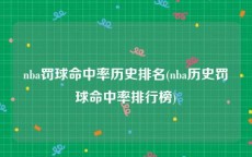 nba罚球命中率历史排名(nba历史罚球命中率排行榜)