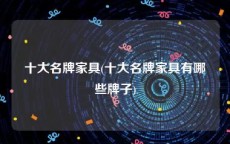十大名牌家具(十大名牌家具有哪些牌子)