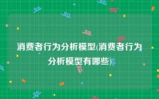 消费者行为分析模型(消费者行为分析模型有哪些)