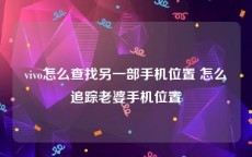 vivo怎么查找另一部手机位置 怎么追踪老婆手机位置