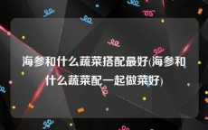 海参和什么蔬菜搭配最好(海参和什么蔬菜配一起做菜好)