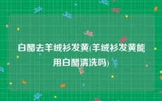 白醋去羊绒衫发黄(羊绒衫发黄能用白醋清洗吗)