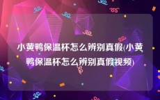 小黄鸭保温杯怎么辨别真假(小黄鸭保温杯怎么辨别真假视频)
