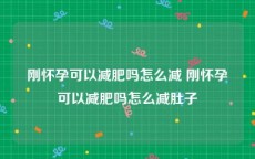 刚怀孕可以减肥吗怎么减 刚怀孕可以减肥吗怎么减肚子