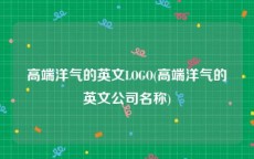 高端洋气的英文LOGO(高端洋气的英文公司名称)