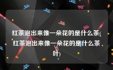 红茶泡出来像一朵花的是什么茶(红茶泡出来像一朵花的是什么茶叶)