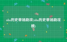 nba历史单场助攻(nba历史单场助攻榜)