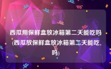西瓜用保鲜盒放冰箱第二天能吃吗(西瓜放保鲜盒放冰箱第二天能吃吗)