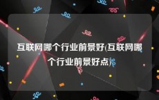 互联网哪个行业前景好(互联网哪个行业前景好点)