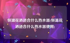 恒温花洒适合什么热水器(恒温花洒适合什么热水器使用)