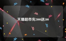 天猫超市充2000送500