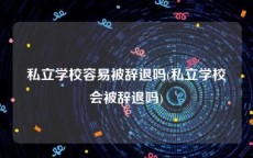 私立学校容易被辞退吗(私立学校会被辞退吗)
