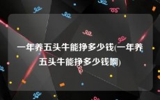一年养五头牛能挣多少钱(一年养五头牛能挣多少钱啊)