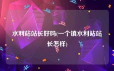 水利站站长好吗(一个镇水利站站长怎样)