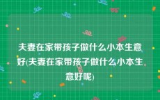 夫妻在家带孩子做什么小本生意好(夫妻在家带孩子做什么小本生意好呢)