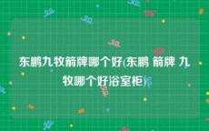 东鹏九牧箭牌哪个好(东鹏 箭牌 九牧哪个好浴室柜)