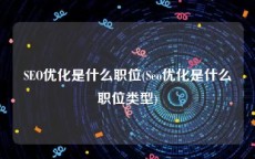 SEO优化是什么职位(Seo优化是什么职位类型)
