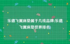 乐德飞翼床垫属于几线品牌(乐德飞翼床垫世界排名)