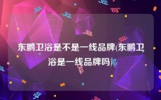 东鹏卫浴是不是一线品牌(东鹏卫浴是一线品牌吗)
