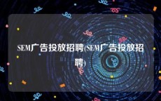 SEM广告投放招聘(SEM广告投放招聘)