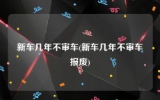 新车几年不审车(新车几年不审车报废)