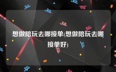 想做陪玩去哪接单(想做陪玩去哪接单好)