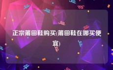 正宗莆田鞋购买(莆田鞋在哪买便宜)