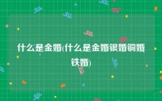 什么是金婚(什么是金婚银婚铜婚铁婚)