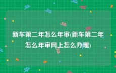 新车第二年怎么年审(新车第二年怎么年审网上怎么办理)