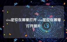 vivo定位在哪里打开 vivo定位在哪里打开图片