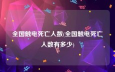 全国触电死亡人数(全国触电死亡人数有多少)
