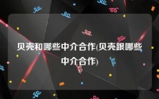 贝壳和哪些中介合作(贝壳跟哪些中介合作)