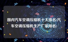 国内汽车空调压缩机十大排名(汽车空调压缩机生产厂家排名)