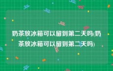 奶茶放冰箱可以留到第二天吗(奶茶放冰箱可以留到第二天吗)