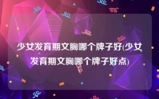 少女发育期文胸哪个牌子好(少女发育期文胸哪个牌子好点)
