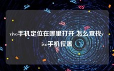 vivo手机定位在哪里打开 怎么查找vivo手机位置