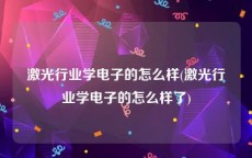 激光行业学电子的怎么样(激光行业学电子的怎么样了)