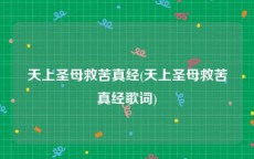 天上圣母救苦真经(天上圣母救苦真经歌词)
