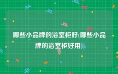 哪些小品牌的浴室柜好(哪些小品牌的浴室柜好用)