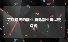 可以赚钱的副业(有啥副业可以赚赚钱)