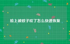 脸上被蚊子咬了怎么快速恢复