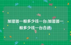 加湿器一般多少钱一台(加湿器一般多少钱一台合适)